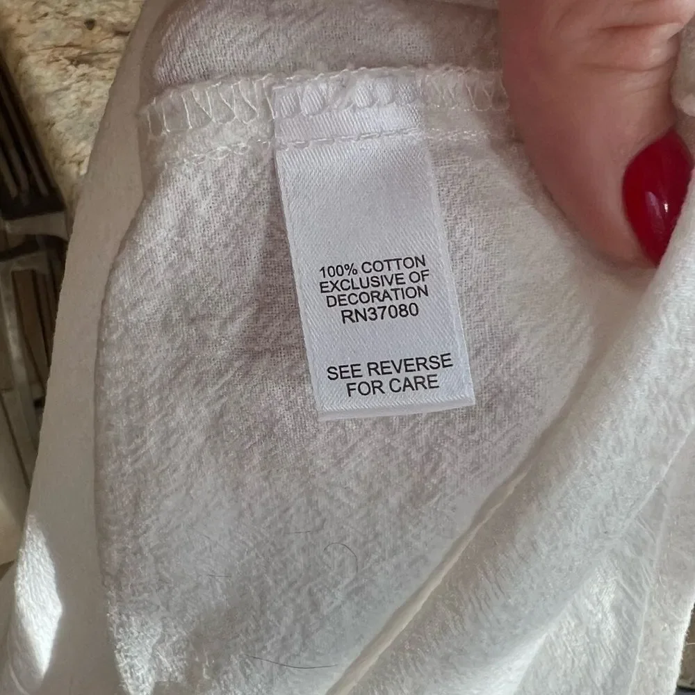 Embroidered Boho long sleeve peasant top - Picture 2 of 8